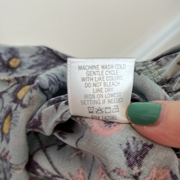 NWT Miami Francesca’s Harvey A6 Teal Ruffled Floral Dress, Size Small - Picture 11 of 13